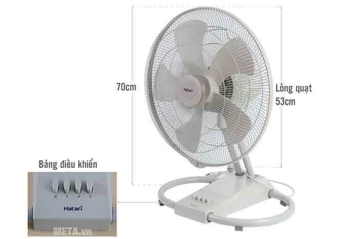 Quạt sàn công nghiệp Hatari 5 cánh IT18M2 126W
